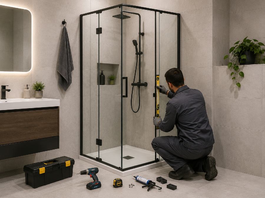 نصب کابین دوش