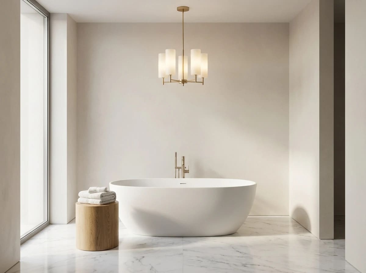 وان حمام جزیره یا ایستاده مناسب برای حمام‌های بزرگ و لوکس