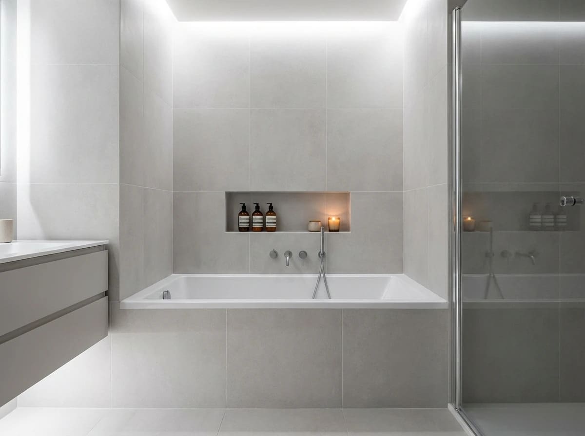 مدل وان توکار و کم‌جا مناسب برای حمام‌های کوچک آپارتمانی